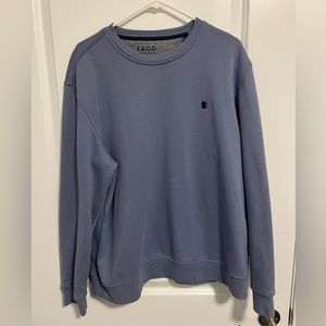 IZOD Advantage Fleece Crew Neck Sweater Men’s Large Light Blue